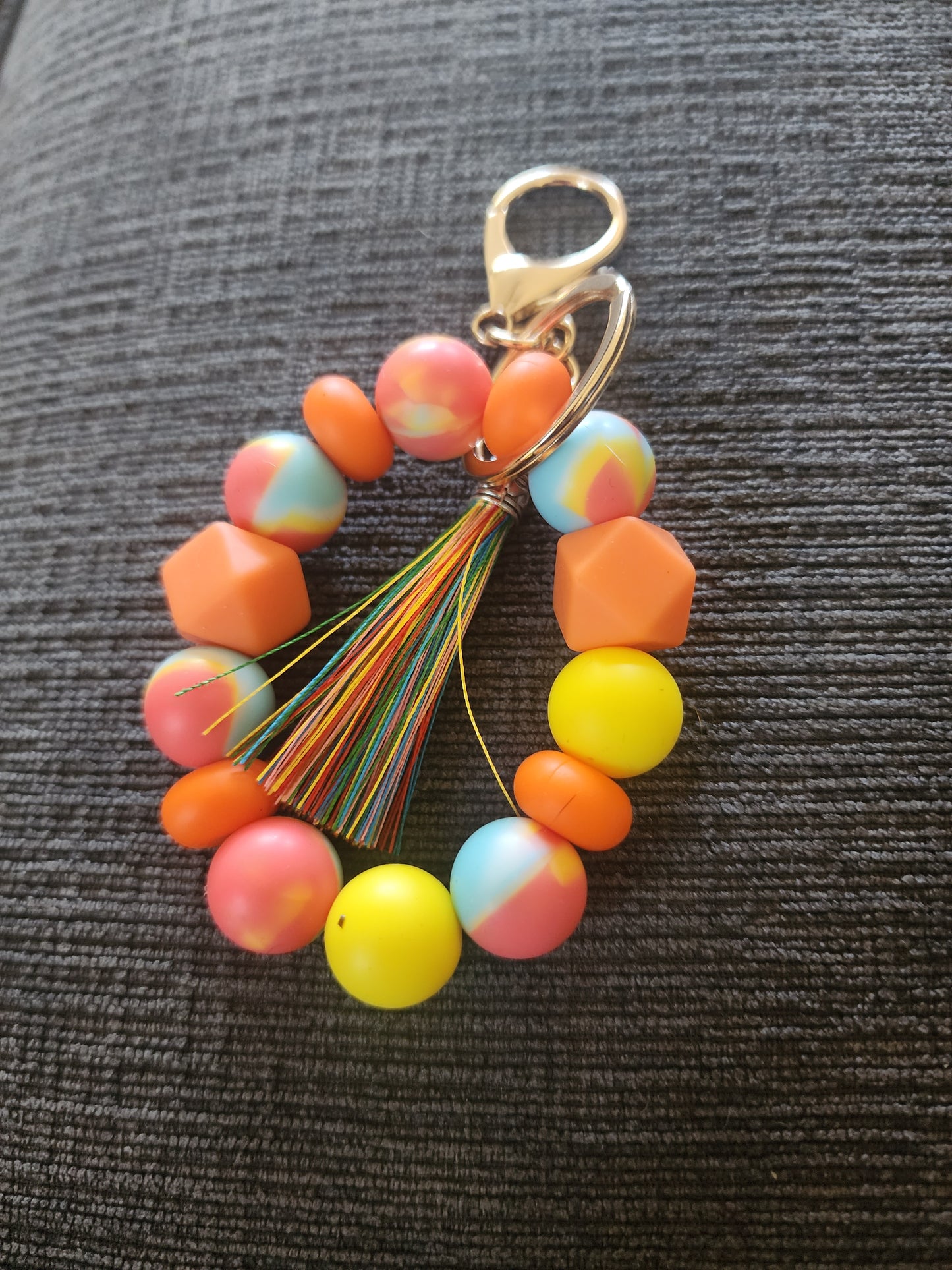 Keychain wristlet